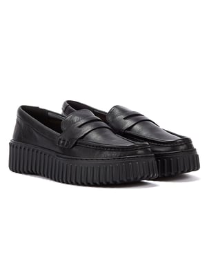 Clarks Torhill Penny Läder Dam Svarta Komfortskor