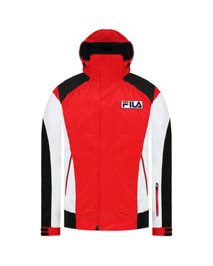 Fila Logo Herr Röd Kort Jacka