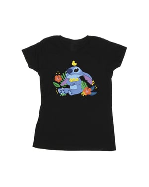 Disney Dames/Dames Lilo & Stitch Vogels Katoenen T-Shirt (Zwart)