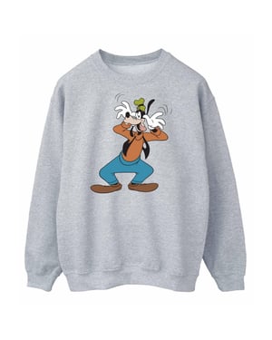 Disney Heren Gek Goofy Sweatshirt (Sportgrijs)