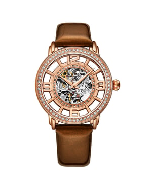Rose Gold Winchester Automatic 38mm Skeleton