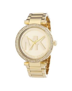 Michael Kors Parker Three-Hand Gold-Tone Stainless Steel Watch MK5784