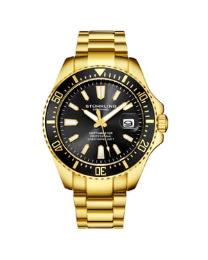 Guld och svart Depthmaster Quartz 42 mm