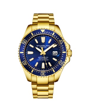 Blue and Gold Depthmaster Quartz 42mm