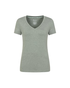 Mountain Warehouse Dames/Dames Vitaliteit V Hals T-shirt (Kaki Groen)