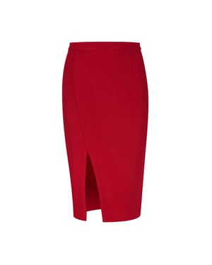 Rood kokerrok van imitatiemouflon