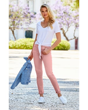 Dusky Pink Perfect Skinny Jeans
