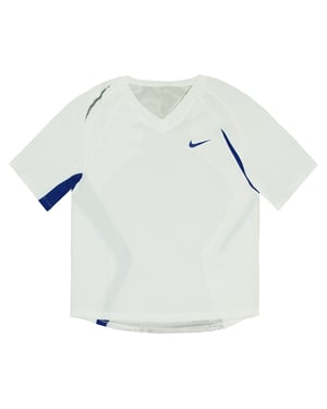 Nike Short Sleeve V-Neck White Womens Running T-Shirt 714460 101
