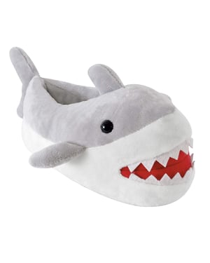 Kids Plush Novelty 3D Shark Slippers | Slipper Snob | Great Gift - Shark
