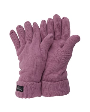 FLOSO Ladies/Womens Thinsulate Winter Knitted Gloves (3M 40g) (Pink)