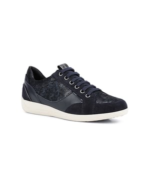 Geox Myria Mocka Dam Marinblå/Blå Sneakers
