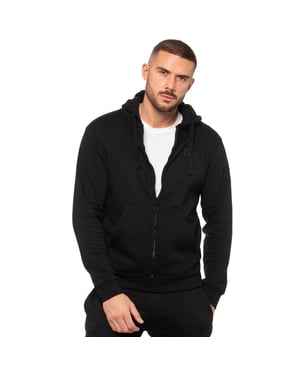 Enzo | Mens Zip Hoodie - Black