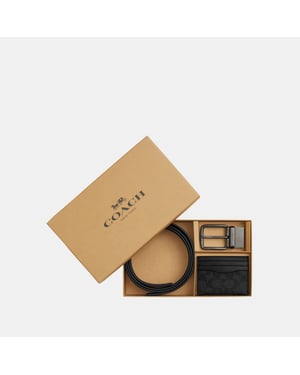 Wide Harness and Card Case Gift Box in Signature