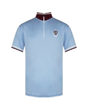 Rossignol Korte Mouw 3/4 Zip Up Lichtblauw Heren Virage Poloshirt RLDMY10 794