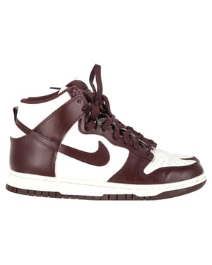 Nike Dunk High Burgundy Crush Sneakers in Burgundy Leather
