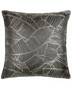 Wylder Tropics Seymour Embroidered Jacquard Satin Piped Cushion Cover