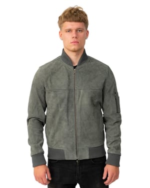 Mens Goat Suede MA-1 Bomber Jacket-Auckland