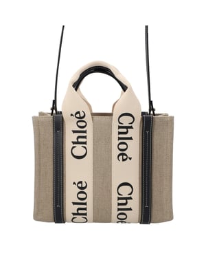 Chloé Kleine Woody Tote Bag Zwart