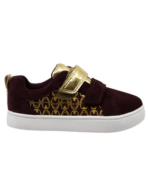 Clarks x Marvel City Hero Kinderen Burgundy Trainers