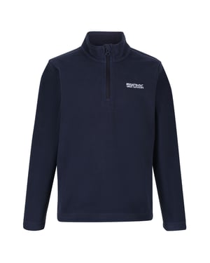 Regatta Great Outdoors Childrens/Kids Hot Shot II Half Zip Fleece Top (Navy/Navy)