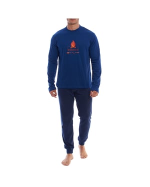 KLP4 Långärmad vinterpyjamas för män