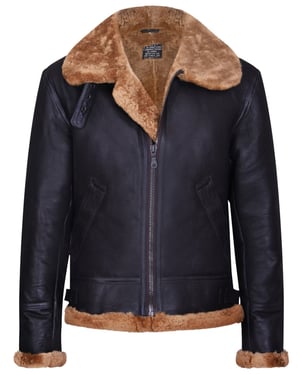 Pilot B3 Flying Shearling Sheepskin Bomber Aviator Jacket