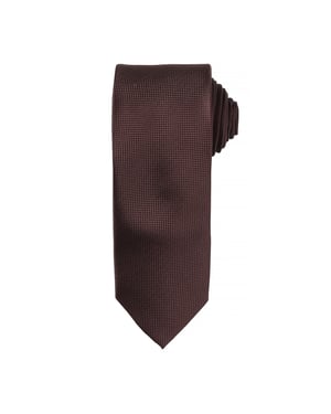 Premier Heren Micro Waffle Formal Work Tie (Pakket van 2) (Bruin)