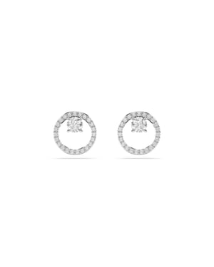 Swarovski 'Dextera' Damen Oorbellen van Basismetaal - Zilver 5692262