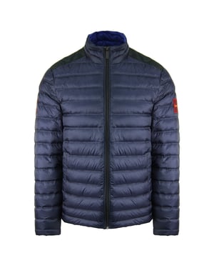 Calvin Klein Nylon Heren Navy Gewatteerde Jas