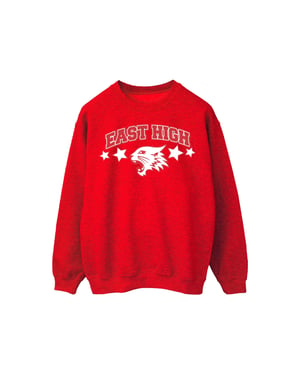 Disney Dames/Dames High School Musical The Musical Wildcat Stars Sweatshirt (Rood)