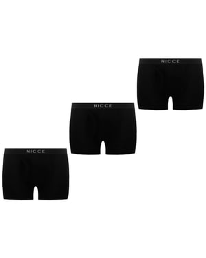 Nicce 3-Pack Cubar Mens Black Boxer Shorts