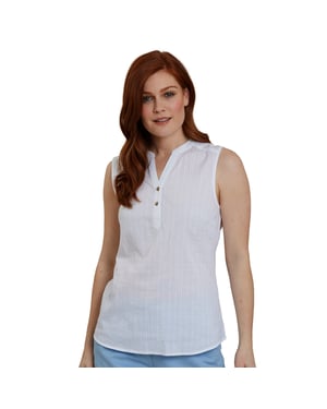 Mountain Warehouse Dames/Dames Petra Mouwloos Shirt (Wit)