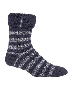 HEAT HOLDERS - Mens Warm Luxury Fleece Lined Lounge Bed Socks