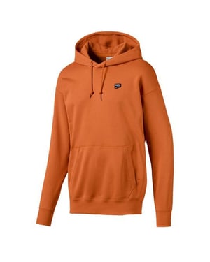 Puma Street Style Long Sleeve Pullover Orange Mens Hoodie 596002 17