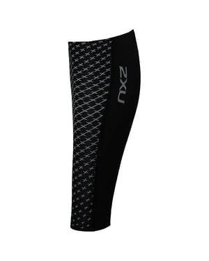 2XU Reflect Compression Unisex Black/Silver Calf Guards