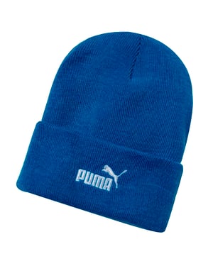 Puma Style Classic Beanie Adults Graphic Logo Hat Blue 021274 03