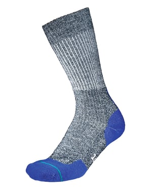 1000 Mile - Mens Fusion Repreve Double Layer Durable Walking Socks - Navy / Royal Blue