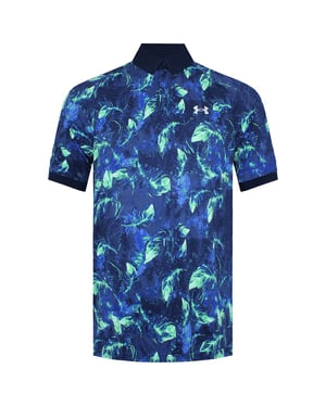Under Armour Is-Chill BOF Heren Navy/Groen Poloshirt