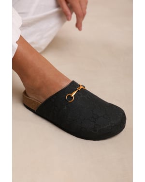 Wheres That From Womens 'Dublin' Open Back Slip On Loafer With Gold Detail