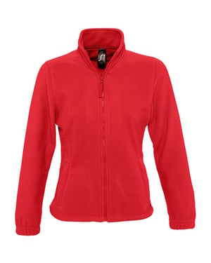 SOLS Dames/dames North Full Zip Fleece Jacket (Rood)