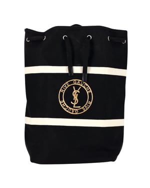 Saint Laurent Rive Gauche Rugzak in Zwart Canvas