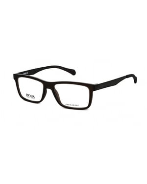 Hugo Boss Rectangular Mens Matte Brown Dark Ruthenium  BOSS 0870
