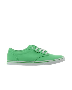 Vans Atwood Low Top Lace-Up Grön Canvas Dam Plimsolls U4IATS