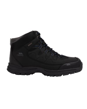 Trespass Mens Finley Waterproof Walking Boots (Black/Blue)