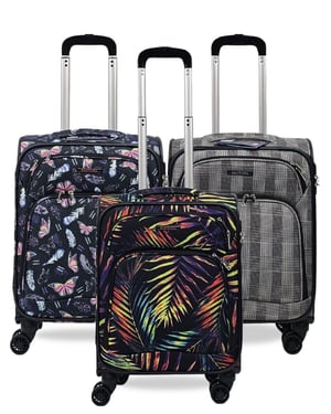 Lightweight Cabin 8 Wheel Luggage Travel Soft Bag