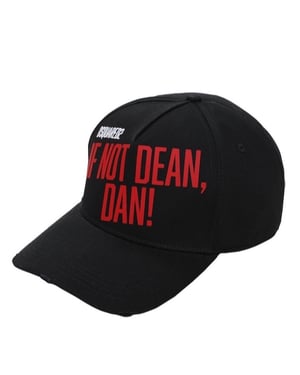 Dsquared2 If Not Dead, Dan! Baseball Cap in Black