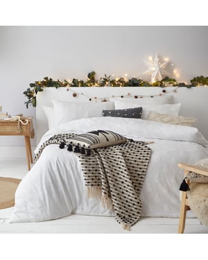 Sophisticated Tufted Christmas Tree Duvet Cover Set