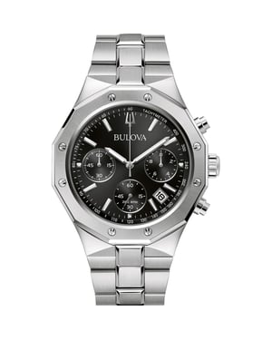 Bulova Precisionist Men's Silver Watch 96B410