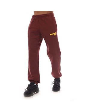 Heren Off White Thunder Stable Slim Sweatpants in Rood