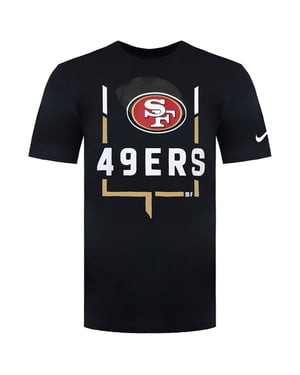 Nike San Francisco 49ers Legend Goal Post T-shirt för herrar, svart
